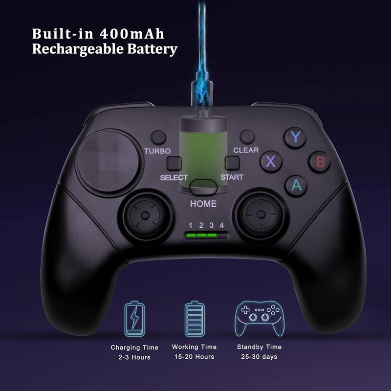 arVin Game Controller for iPhone/iOS/Android/PC/Steam Deck with Phone Holder, Turbo, Wireless Gamepad Joystick for iPhone 15/14/13/iPad/MacBook/Samsung Galaxy/Tablet, Call of Duty, Apex -Direct Play - Image 4